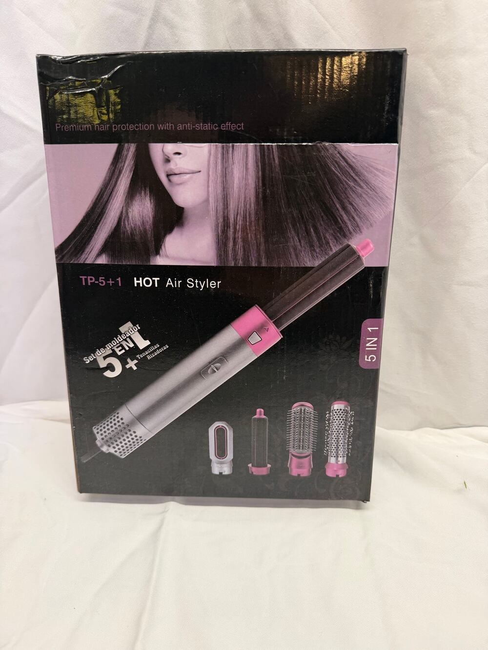 5‑in‑1 Professional Hair Dryer & Styler – Hot Air Brush – Volumizer – New in Box